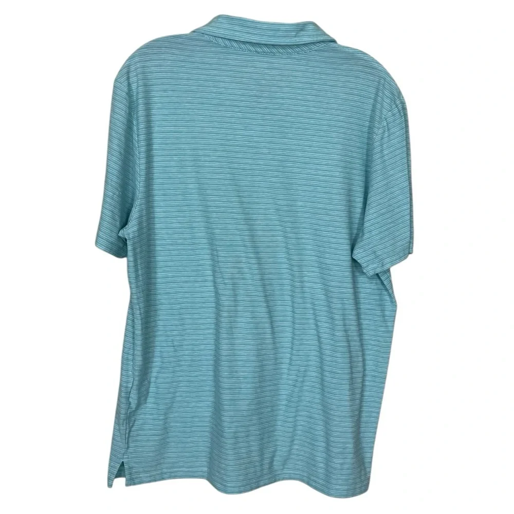 EUC Vineyard Vines Men's “Edgarton” Teal Striped Polo